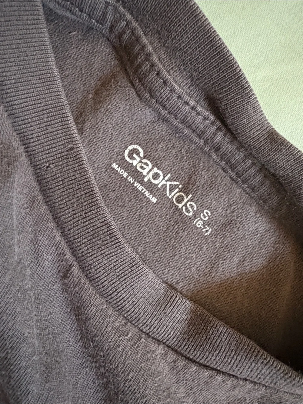 GAP Gray Kids Long Sleeve Logo Tee